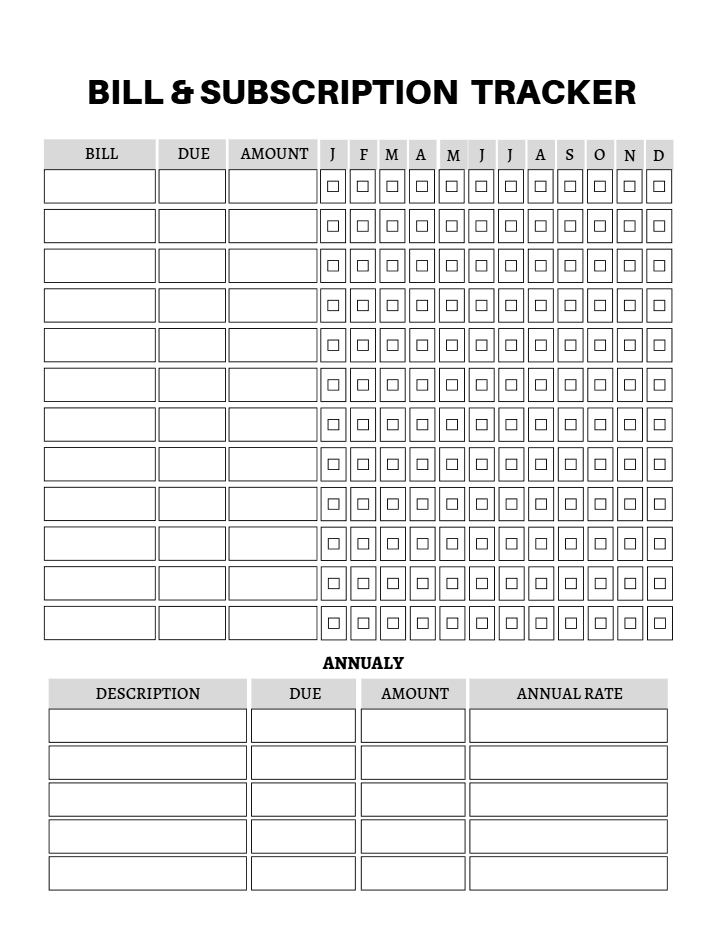 Budget and financial planner