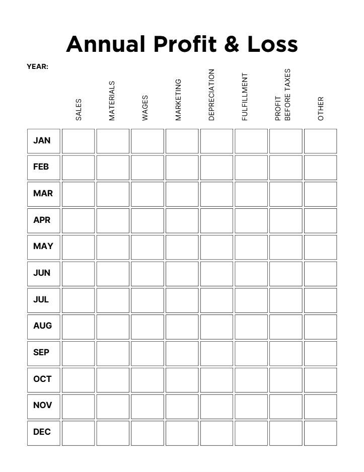 Side Hustle Planner