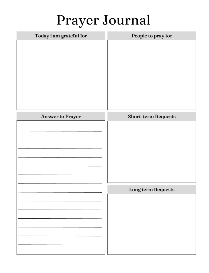 Digital Prayer Journal