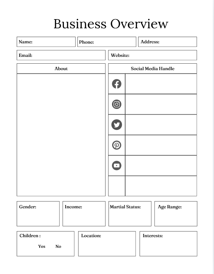 Digital Business Planner