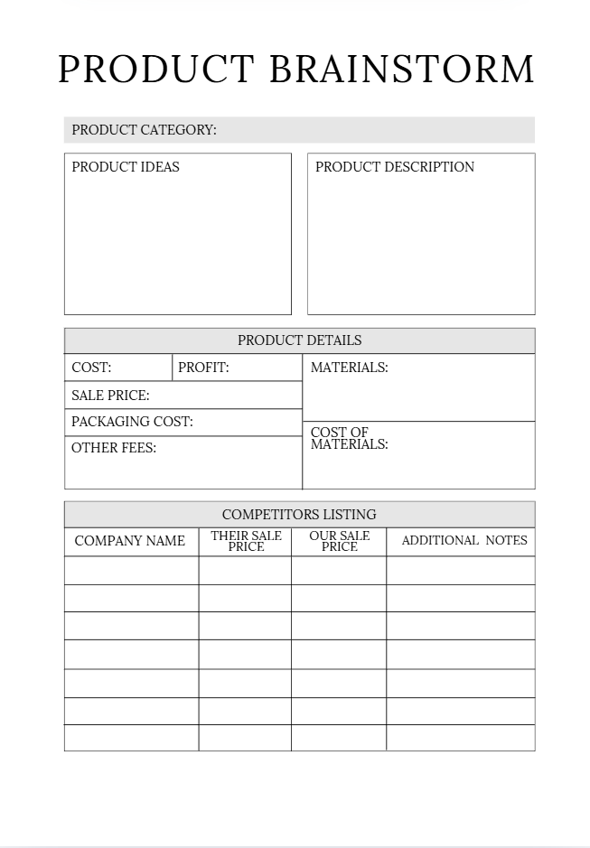 Product Launching Planner