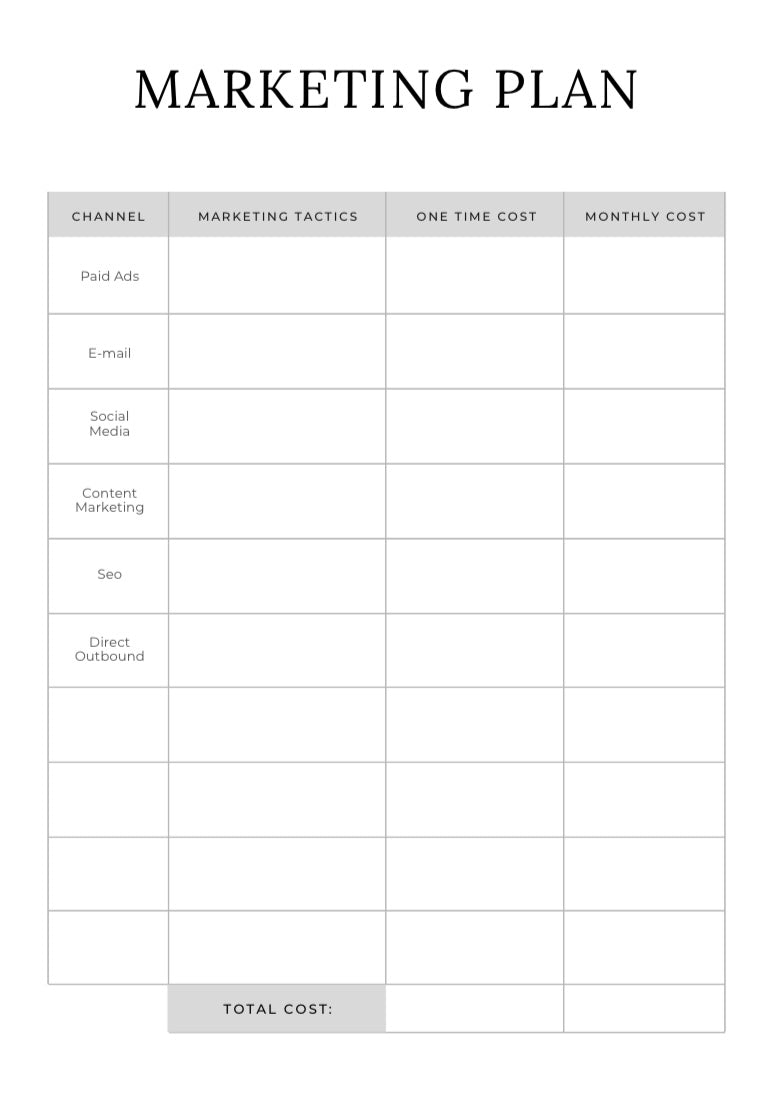 Digital Product Planner
