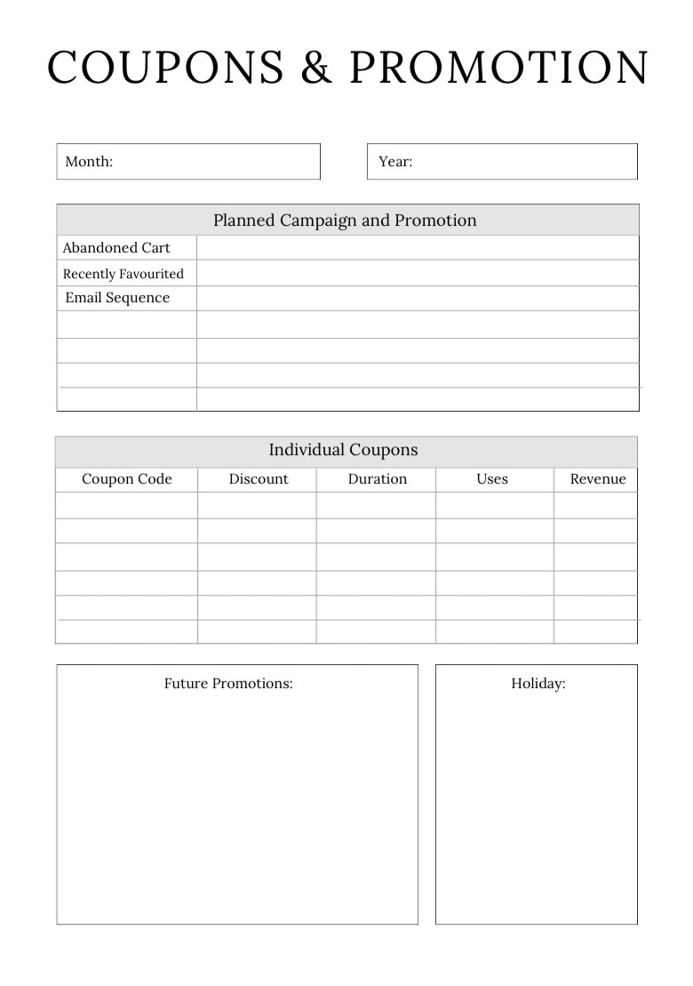 Digital Product Planner