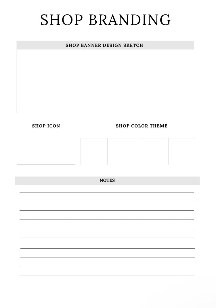 Etsy Planner