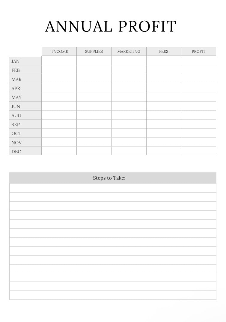 Etsy Planner