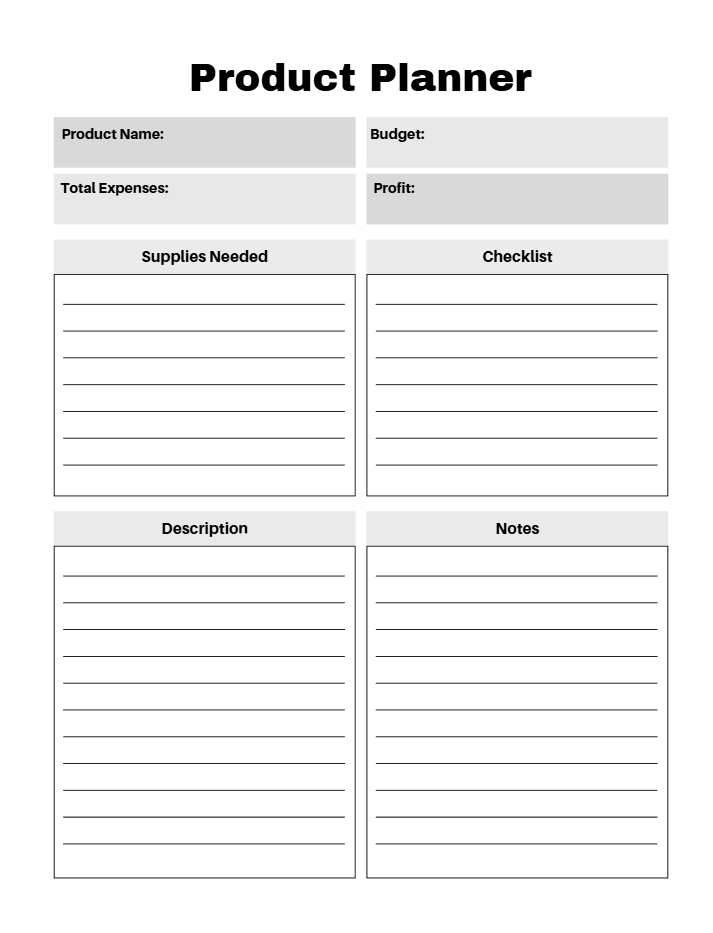 Craft Business Planner