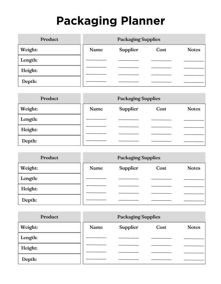Side Hustle Planner