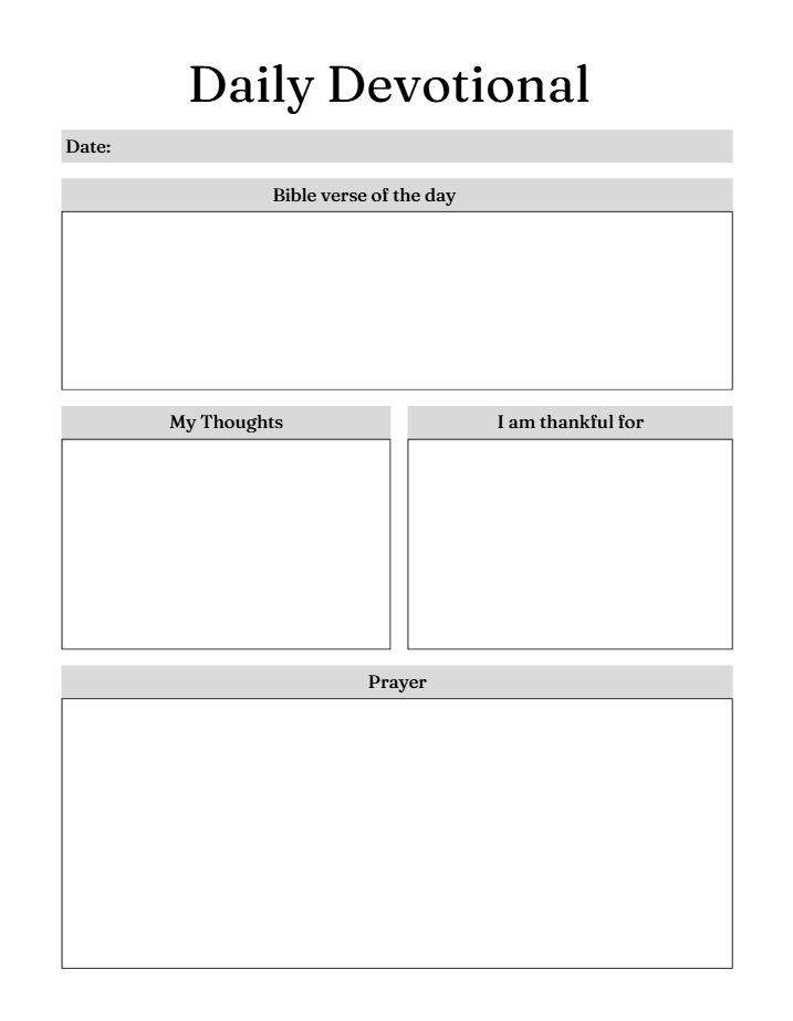 Digital Prayer Journal