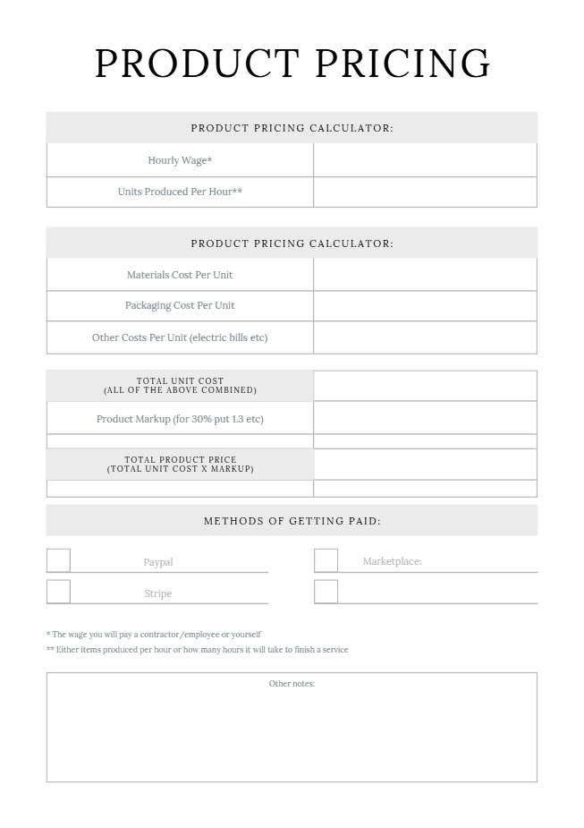 Handmade Business planner organizer