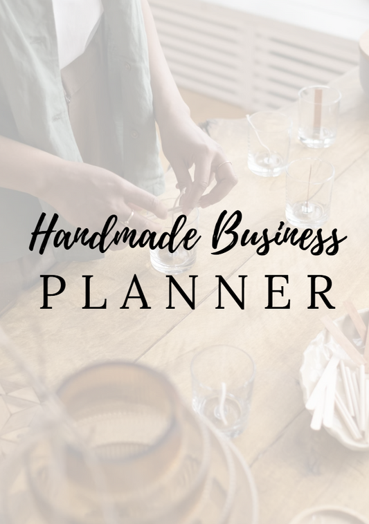 Handmade Business planner organizer